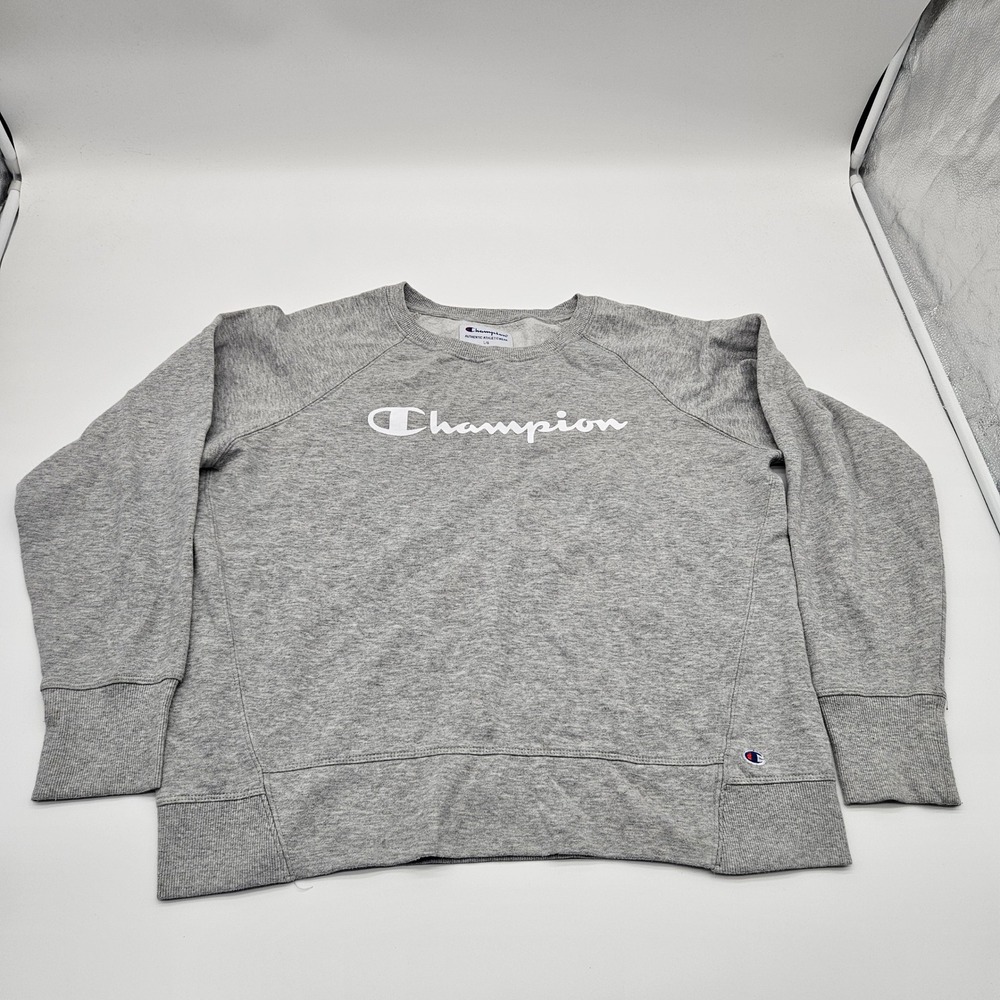 Champion Gray Crewneck Sweatshirt Authentic Athleticwear Size L‎